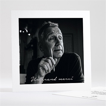 Remerciement décès pour toi carré