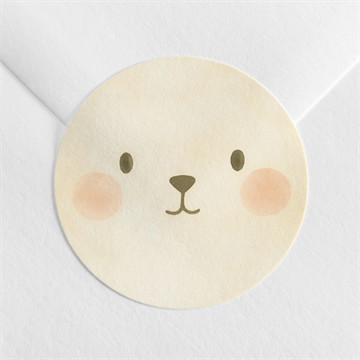 Sticker naissance lapin mondoudou