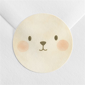 Sticker naissance lapin mondoudou