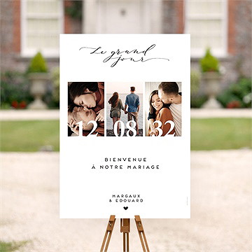 Panneau bienvenue classique photo - Mise en situation