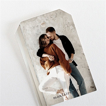 Etiquette mariage classique photo - Dos de l'étiquette