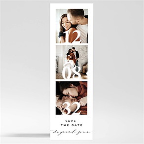 Save the Date mariage classique photo