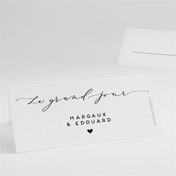 Marque-place mariage classique photo