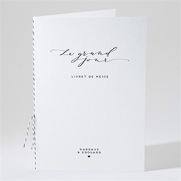 Livret de messe mariage classique photo