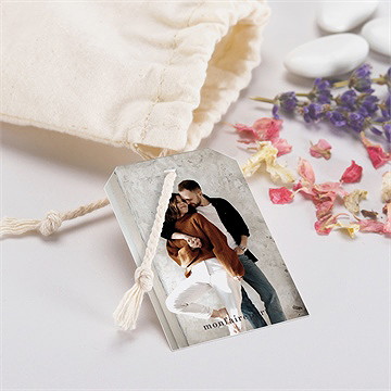 Pochon mariage  classique photo - Mise en situation