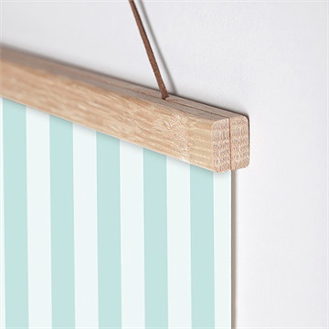 Affiche naissance rayures marines - Détail de l'affiche