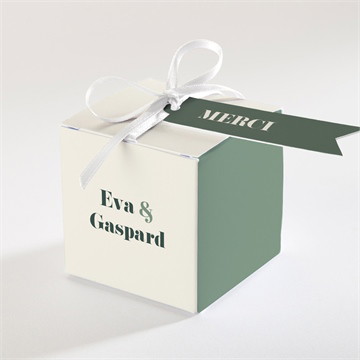 Boîte à dragées - cube