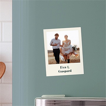 Remerciement mariage tons vert sauge - Mise en situation