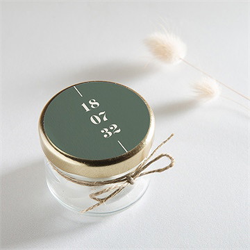 Sticker mariage tons vert sauge - Mise en situation