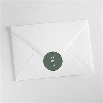 Sticker mariage tons vert sauge - Mise en situation