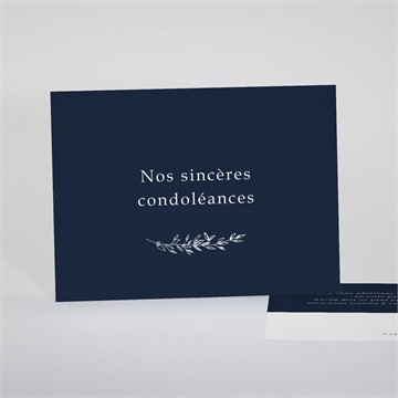Carte de condoléances décès son beau sourire