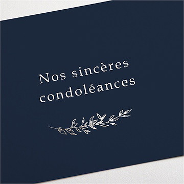 Carte de condoléances décès son beau sourire - Détail de la carte