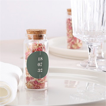 Mignonette mariage vert sauge sticker - Mise en situation