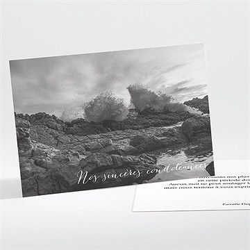 Carte de condoléances décès songes