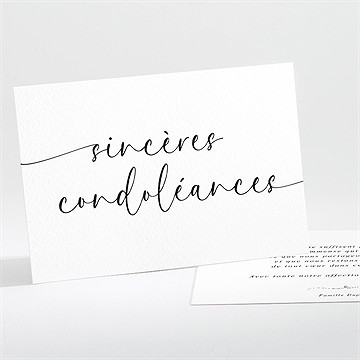 Carte de condoléances décès tant de souvenirs paysage