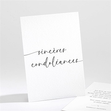 Carte de condoléances décès tant de souvenirs