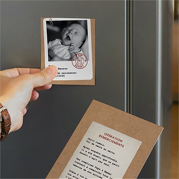 Remerciement naissance dossier confidentiel - Mise en situation