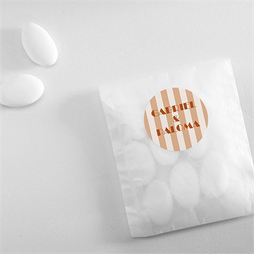 Sticker mariage terracotta estival - Mise en situation