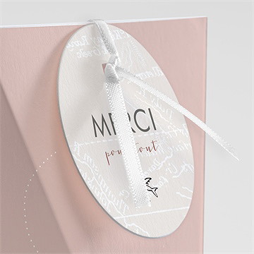 Boîte de dragées baptême joli passeport bapteme étui - Détail de la boîte