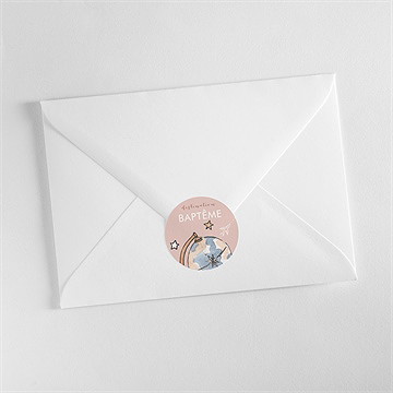 Sticker baptême joli passeport bapteme - Mise en situation