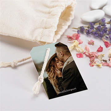 Pochon mariage  terracotta estival - Mise en situation