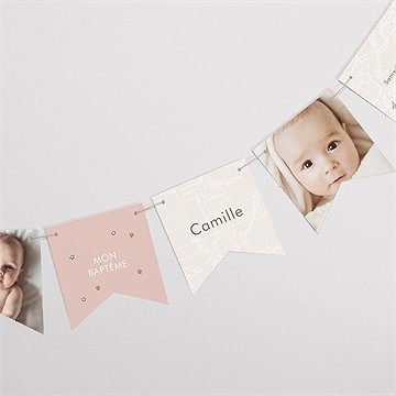 Guirlande baptême joli passeport bapteme