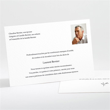 Remerciement décès sérénité