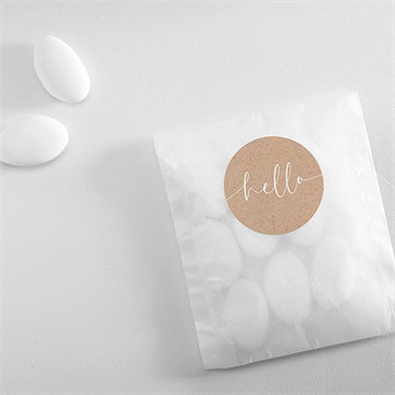 Sticker naissance kraft photos - Mise en situation