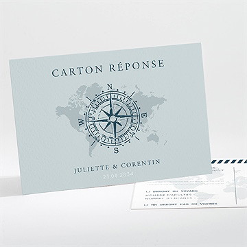 Carton réponse mariage passeport marin