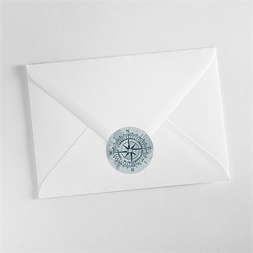 Sticker mariage passeport marin - Mise en situation