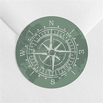 Sticker mariage passeport tropical