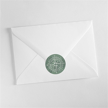 Sticker mariage passeport tropical - Mise en situation