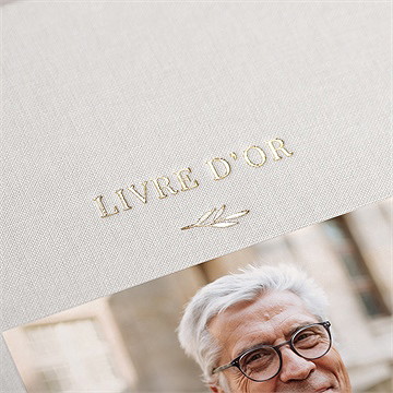 Livre d’or souvenir éternel décès - Mise en situation