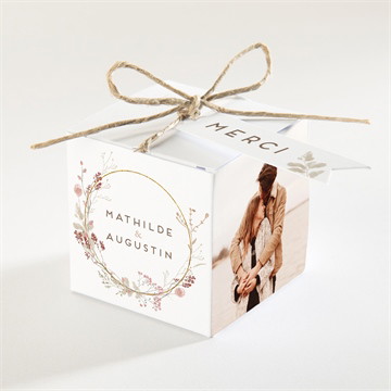 Boîte à dragées - cube