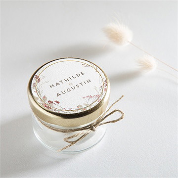 Sticker mariage couronne d'automne - Mise en situation