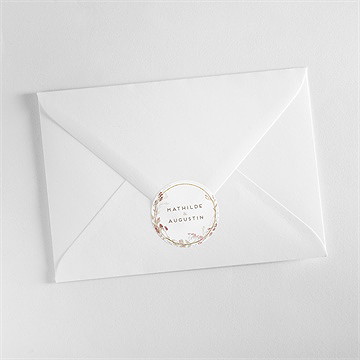 Sticker mariage couronne d'automne - Mise en situation