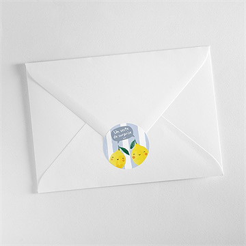 Sticker naissance mon petit citron - Mise en situation