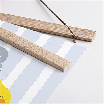 Affiche naissance mon petit citron - Détail des supports en bois