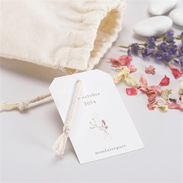 Pochon mariage  couronne d'automne - Mise en situation