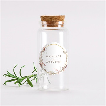 Mignonette mariage couronne d'automne étui