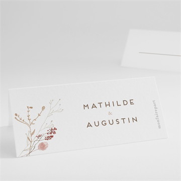 Marque-place mariage couronne d'automne étui