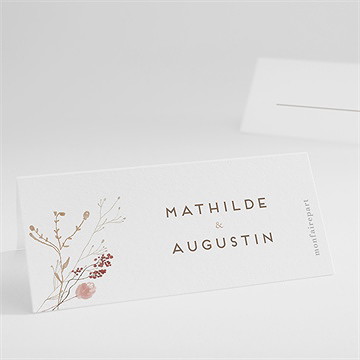 Marque-place mariage couronne d'automne