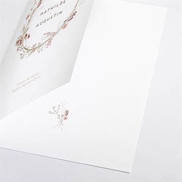 Livret de messe mariage couronne d'automne - Détail du livret