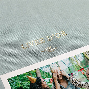 Livre d’or anniversaire avec photo - Mise en situation