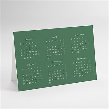 Carte de voeux courbe de croissance - dos de la carte