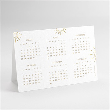 Carte de voeux festive - dos de la carte