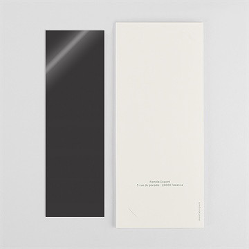 Faire-part naissance prénom coloré photomaton - Dos du faire-part