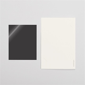 Faire-part naissance prénom coloré plié duo - Dos du faire-part