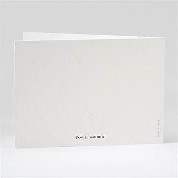 Remerciement décès olivier éternel plié - Dos du remerciement