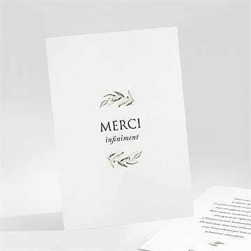 Remerciement décès olivier éternel portrait